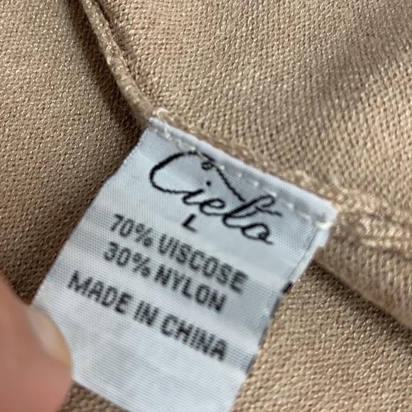 Cielo design from California cute long off the shirt sweater size L - Picture 7 of 7